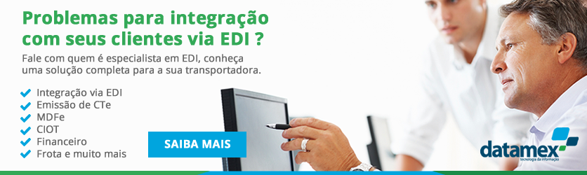 Contem com um sistema TMS que integra via EDI 